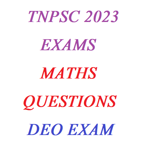 Tnpsc deo exam questions and answers