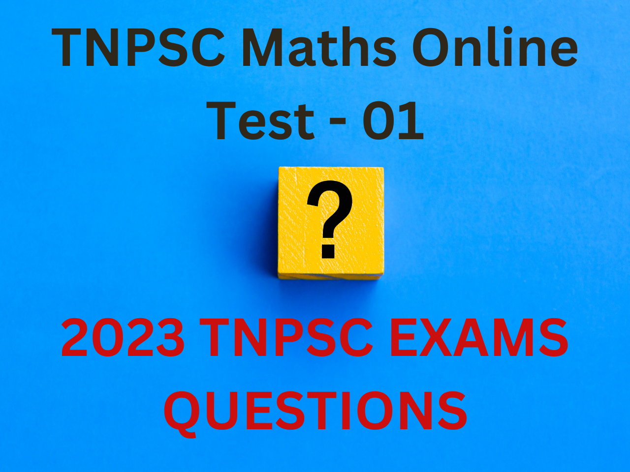 TNPSC Maths Online Test