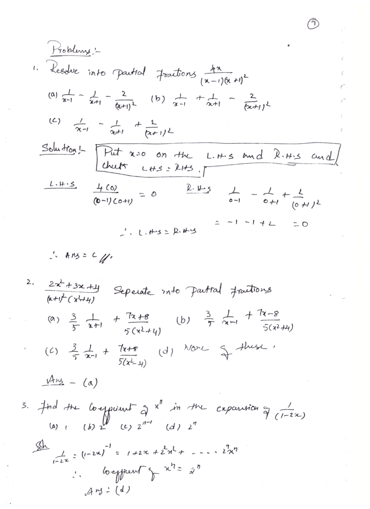 UG TRB 2023 MATHS | STUDY MATERIAL, SYLLABUS 3 UNIT 01 PAGE 08