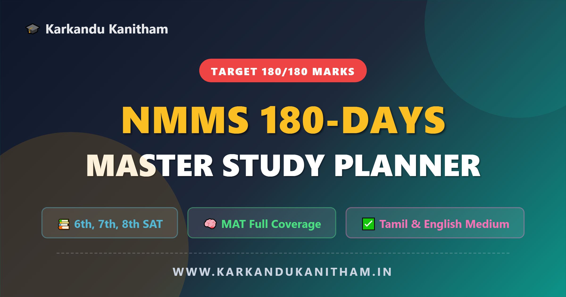 NMMS 180 Days Study Planner PDF