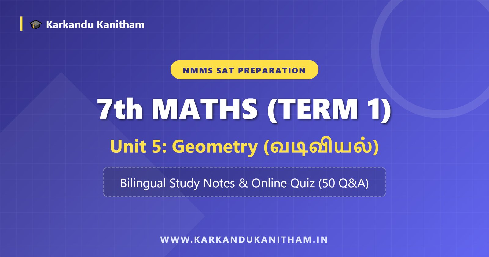 NMMS 7th Maths Unit 5
