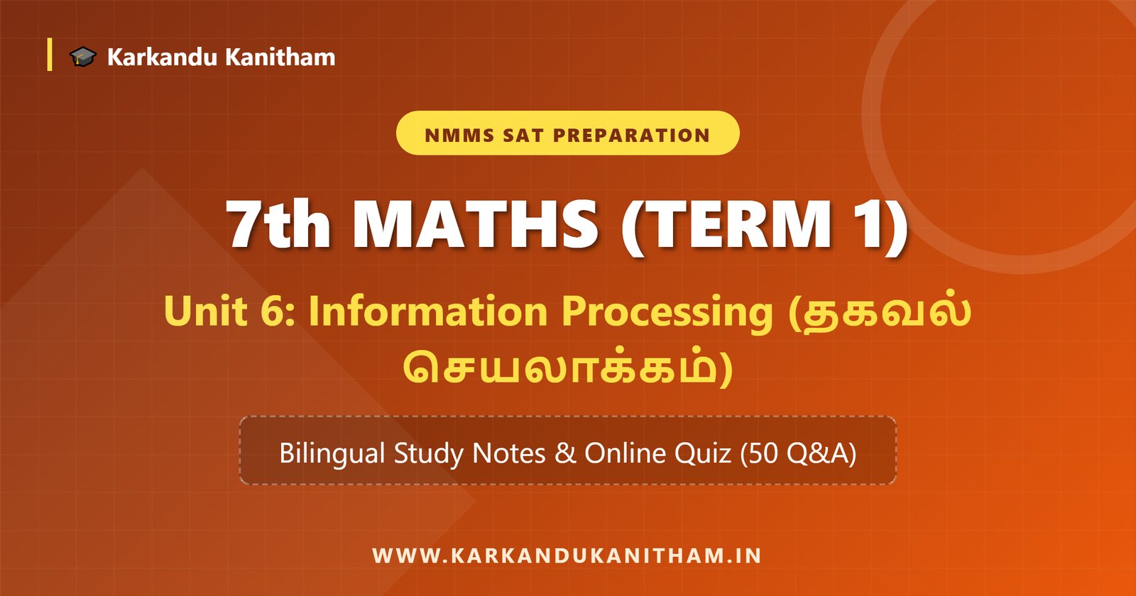 NMMS 7th Maths Unit 6