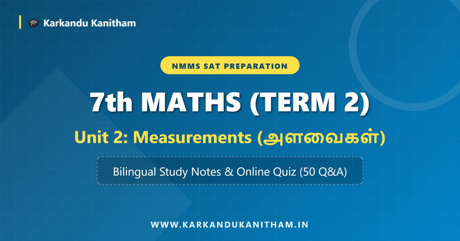 NMMS 7th Maths Term 2 Unit 2