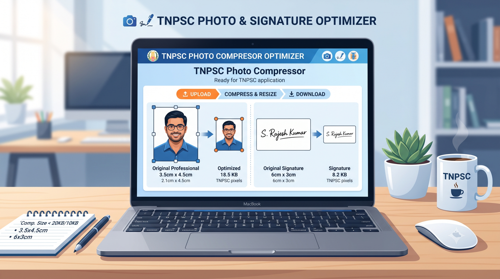 TNPSC Photo Compressor